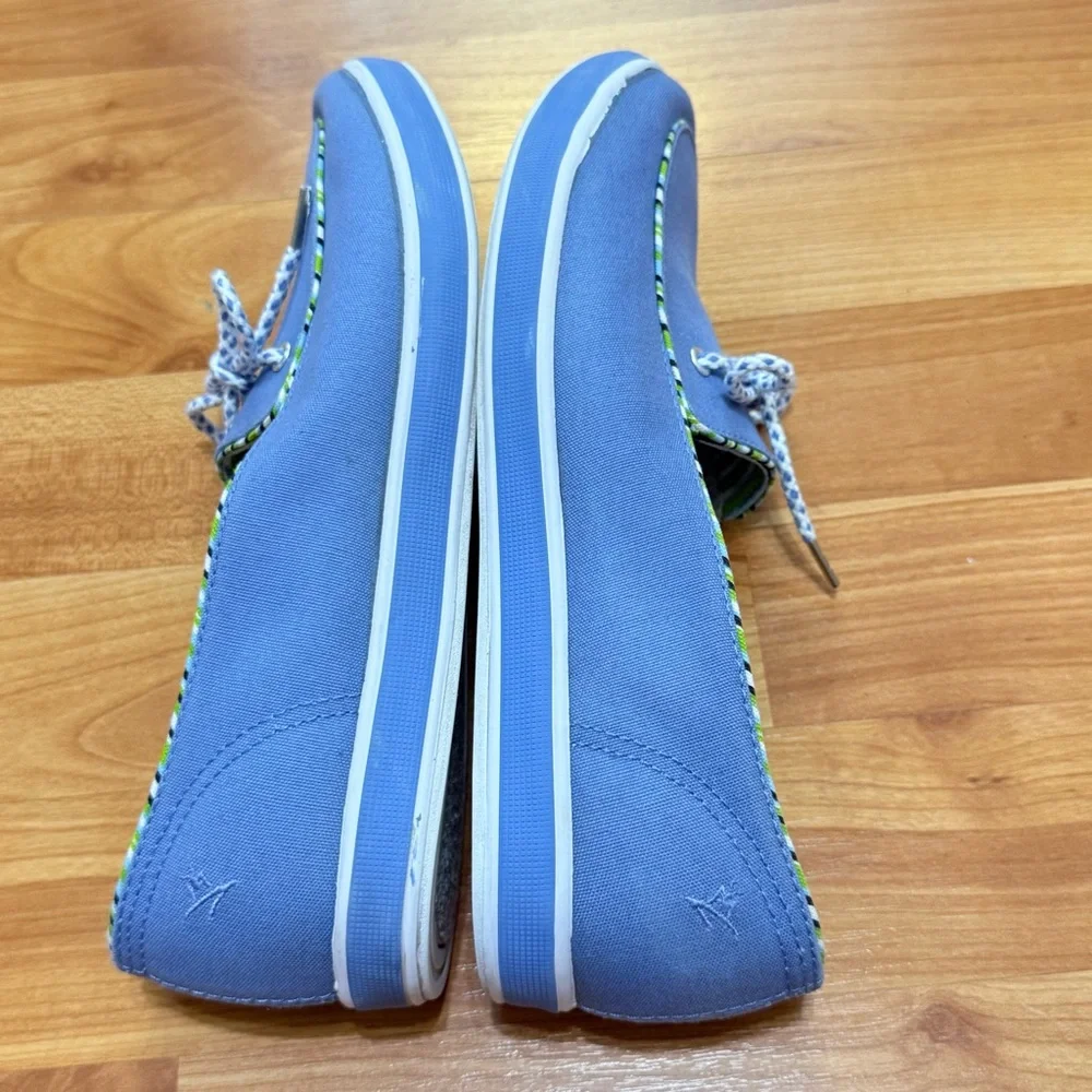 Grasshoppers Casual‎ Blue Canvas Loafers Size 7.5 XW